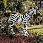 Design Toscano Zairen Zebra Outdoor Garden Animal Statue, 2 Feet, Resin, Full Color Finish - Image 2