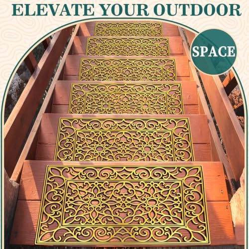 6Pack 23x15 Inch Large Rubber Stepping Stones for Outdoor Walkway - Image 3