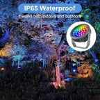 LED Wall Washer Light 144W RGBW Outdoor Spotlight, Outdoor ​Color Changing Stage Lights with Remote, Uplights for Weddings, Parties, Patio, Outdoor Wall,Landscape Lighting, IP65 Waterproof US 3-Plug - Image 4