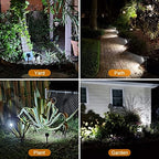 LANSOW Solar Spot Lights Outdoor IP67 Waterproof, 12 Pack/76 LED, Cool White - Image 5