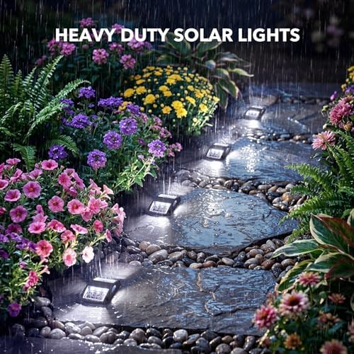 AGPTEK Solar Driveway Lights 20 Pack, Outdoor Deck Dock Marine Waterproof - Image 6