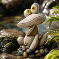 Funny Frog Garden Statue Outdoor Dec Cute Resin Animal Figurine Weatherproof for Yard Lawn Patio Garden Bed Pathway - Whimsical Indoor Outdoor Ornament Gift for Nature Lovers by Unknown