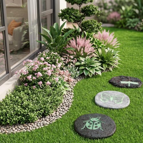 3 Pcs Glow in The Dark Stepping Stones for Garden - Image 6