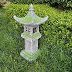 31.5’’High Japanese Moss-Covered Pagoda Statue - Image 5