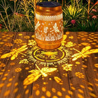 Dragonfly Solar Lanterns Outdoor with Shepherd Hook, Birthday Gift Mothers Day Gift for Women Mom Grandma Wife Daughter, Waterproof LED Hanging Lights, Decor for Yard Garden Patio Porch Lawn Tabletop - Image 5