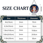 Stained Glass Window Hanging Exotic Cat Suncatcher Gifts for Sister 11.8" - Image 2