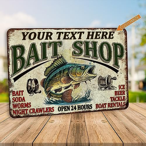 Fishing Décor For Home Custom Fishing Sign Bait Shop Sign Lake House Décor Cabin Wall Art Man Cave Décor Gifts For Him Lodge Décor 108122002070 - Image 4