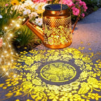 Solar Lights Outdoor Waterproof, Butterfly Solar Watering Can with Lights - Image 2