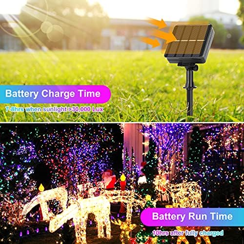 4-Pack Solar Fairy Lights Outdoor, Extra-long 288FT 801LED String Lights - Image 4