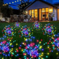 PEVOROS Solar Firework Fairy Garden Lights Outdoor, Colorful, 8 Pack by PEVOROS