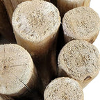 FOREVER BAMBOO Natural Eucalyptus Wood Solid Log for Garden Border Edging Landscaping Borders Lawn 72 in L x 12 in H x 1.25 in D - Image 3