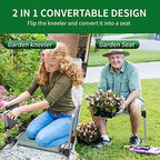 LUCKYERMORE Upgraded Garden Kneeler and Seat, Gardening Stool Kneeling Bench for Gardening with Tool Pouch, Wider&Softer EVA Kneeling Pad, Gardening Gifts for Parents Seniors, Lightweight & Heavy Duty - Image 6
