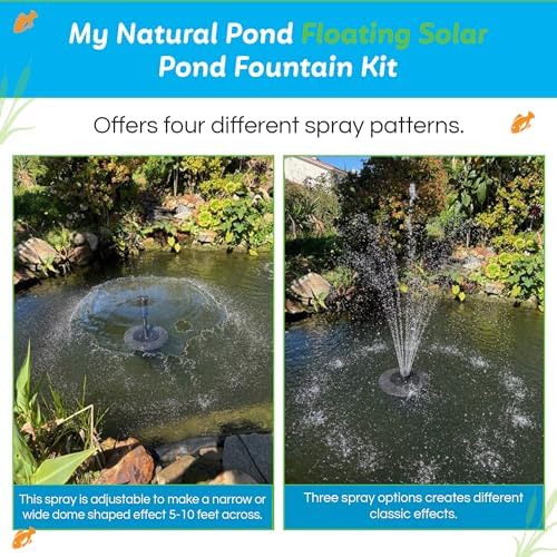 50W Floating Solar Pond Fountain Complete Pump Kit for Ponds 3 ft or Deeper 8 Feet Wide or Larger - Image 5