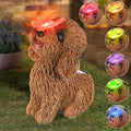 Dog Statues Outdoor Decor, Solar Lights Outdoor Statue Garden Decorations by PaLuQiYa