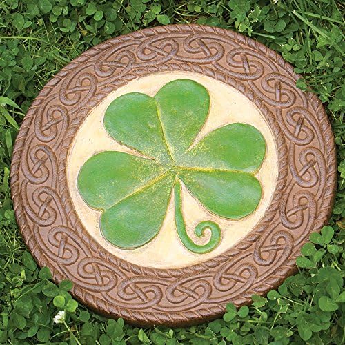 Bits and Pieces Glow in the Dark Stepping Stone - Shamrock, 10" x 10" - Image 2