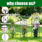 Obelisk Trellis 26" Metal Garden Support for Climbing Plants - Image 4