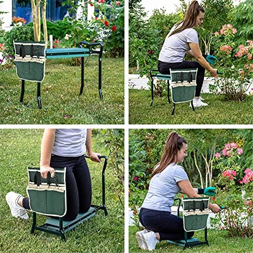 Foldable Garden Kneeler Gardening Bench with Soft Kneeling Pad for Gardening Flowers and Vegetables Balcony Care Potted Plants Yard Cleaning Home Cleaning - Image 3