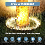Gardencoin Outdoor Ring Tree Lights, 72W LED Landscape Uplighting for Trees, 3000K Warm White, Low Voltage IP65 Waterproof, 15.35" Inner Diameter, DC24V Driver Included, 10080 Lumens, Set of 6 - Image 5
