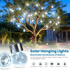 SOLPEX Hanging Solar Lights for Outside Garden Solar Hanging Lanterns 12 Pc - Image 2