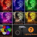 Solar Spot Lights Outdoor Waterproof Color Changing, 10 Pack, 13 LED RGB - Image 5