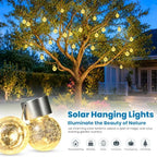 SOLPEX Hanging Solar Lights for Outside Garden Solar Hanging Lanterns 12 Pc - Image 2