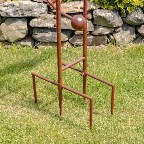 Large Rocking Animals with Flapping Wings Garden Stakes (Flying Owl, Rust Brown) - Image 6