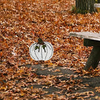 Rustic Metal Pumpkin Garden Stake Outdoor Decorations for Home Standing Metal Pumpkins Yard Stake for Fall Harvest Decor Thanksgiving Halloween Lawn Decoration-Set of 2 - Image 7