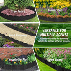 30Pcs 30Ft Black Landscape Edging Border Decorative Garden with Stakes Kits - Image 4