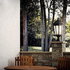 Kichler Courtyard Outdoor Post Light, Textured Black - Image 3