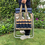 Gardening Tool Set,Garden Stool with Tools - Image 6
