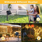 JMEXSUSS 4 Pack Solar Fairy Lights, 33ft 100LED String Lights Warm White - Image 6