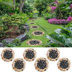 Garden Stepping Stones ourtdoor Decorative Round Stepping Stones with Black Stones Round Polished River Pebble Stone from Natureal River,for Garden Patio by EYZH