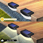 LED Solar Step Lights, 8 Pack Solar Deck Lights Outdoor IP65 Waterproof Pool Side Lighting Decor for Stairs Fence Yard Driveway Pathway Yard Backyard, Cold White - Image 2