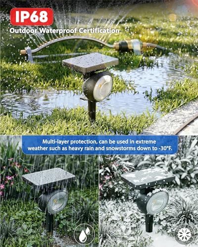 Focusing Solar Spot Lights Outdoor Waterproof, RGB+3CCT Tree Uplights 6Pack - Image 5