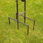Large Rocking Animals with Flapping Wings Garden Stakes (Antique Pink, Flying Pig) - Image 7