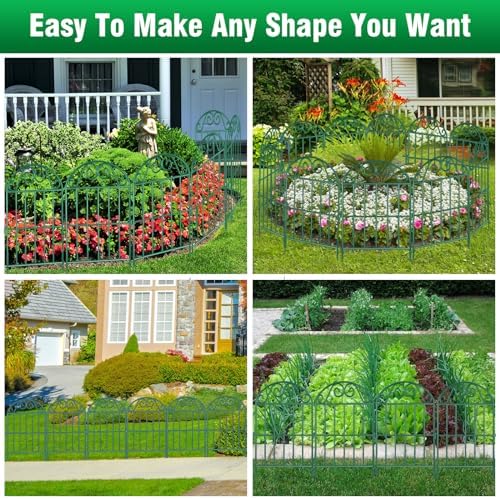 ADAVIN Collapsible Garden Fencing 24 inch high, 10 Panels Animal Barrier - Image 4