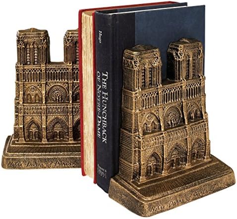 Design Toscano SP1387 Notre Dame of Paris Sculptural Bookends,bronze - Image 3