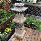 Solar Powered Pagoda Zen Garden Statue Japanese Garden Decor Water-Resistant Outdoor Lantern for Patio, Lawn, and Porch(120cm/47.2") - Image 5