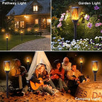 Flickering Flame Solar Torch Lights Outdoor, 3in1 Solar Lantern - Image 6