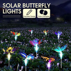 Retisee 9 Pcs Solar Butterfly Garden Stake Lights LED Solar Butterfly Lights Waterproof Color Changing Outdoor Lights Decoration for Garden Patio Yard Lawn Pathway, 5 x 28 Inch - Image 5