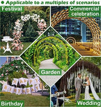 Queension Extra Large Garden Arch 7.2Ft Wide 9.2Ft High, Black - Image 4