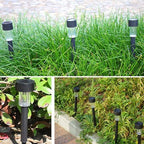 10pcs Solar Powered Ground Stake Garden Lights for Pathways - Image 2