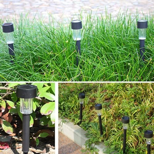 10pcs Solar Powered Ground Stake Garden Lights for Pathways - Image 2