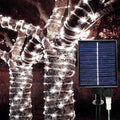 LiyuanQ 300 LED Solar Rope Lights Outdoor 99 FT Bright Solar Garden String Lights Durable 8 Modes Outdoor Fairy Lights Waterproof Solar Garden Decorative Lights for Fence Patio Decor (White) by LiyuanQ