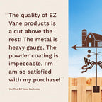 EZ Vane Steel Poodle Dog Weathervane with Wind Cups — Post Mount - Image 4