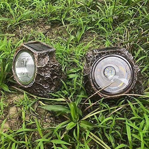 SunKite Solar Powered Rock Light, 2 Pack 10 LED Waterproof Garden Stone Lights Outdoor Landscaping Spotlights, Yard Patio Pathway Driveway Landscape Rock - Image 7
