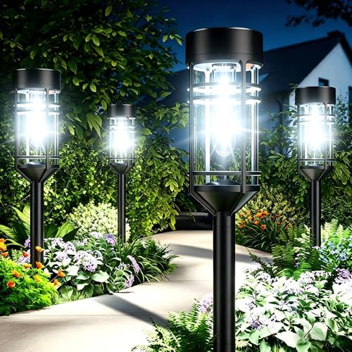 Amzarp 16 Pack Solar Garden Lights, Outdoor Bright LED Solar Pathway Lights by AMZRAP