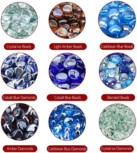 GasSaf 3/4 Inch Crystal Clear Luster Fire Glass Beads, 10 Pound - Image 7