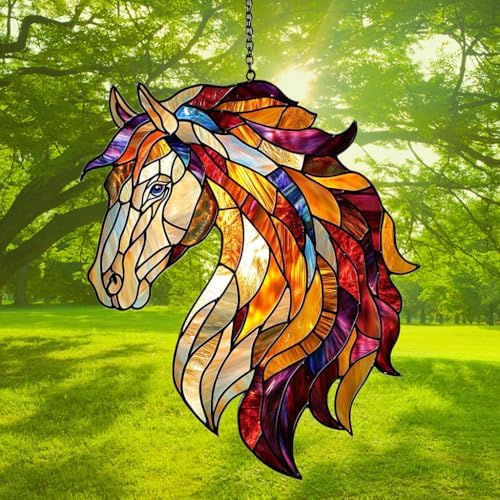 Colorful Horse Exotic Acrylic Suncatcher - Image 3