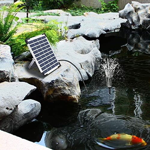 Lewisia 5W Solar Fountain Pump for Pool Pond Bird Bath Garden Decoration Submersible Fountain Pump Kit - Image 7